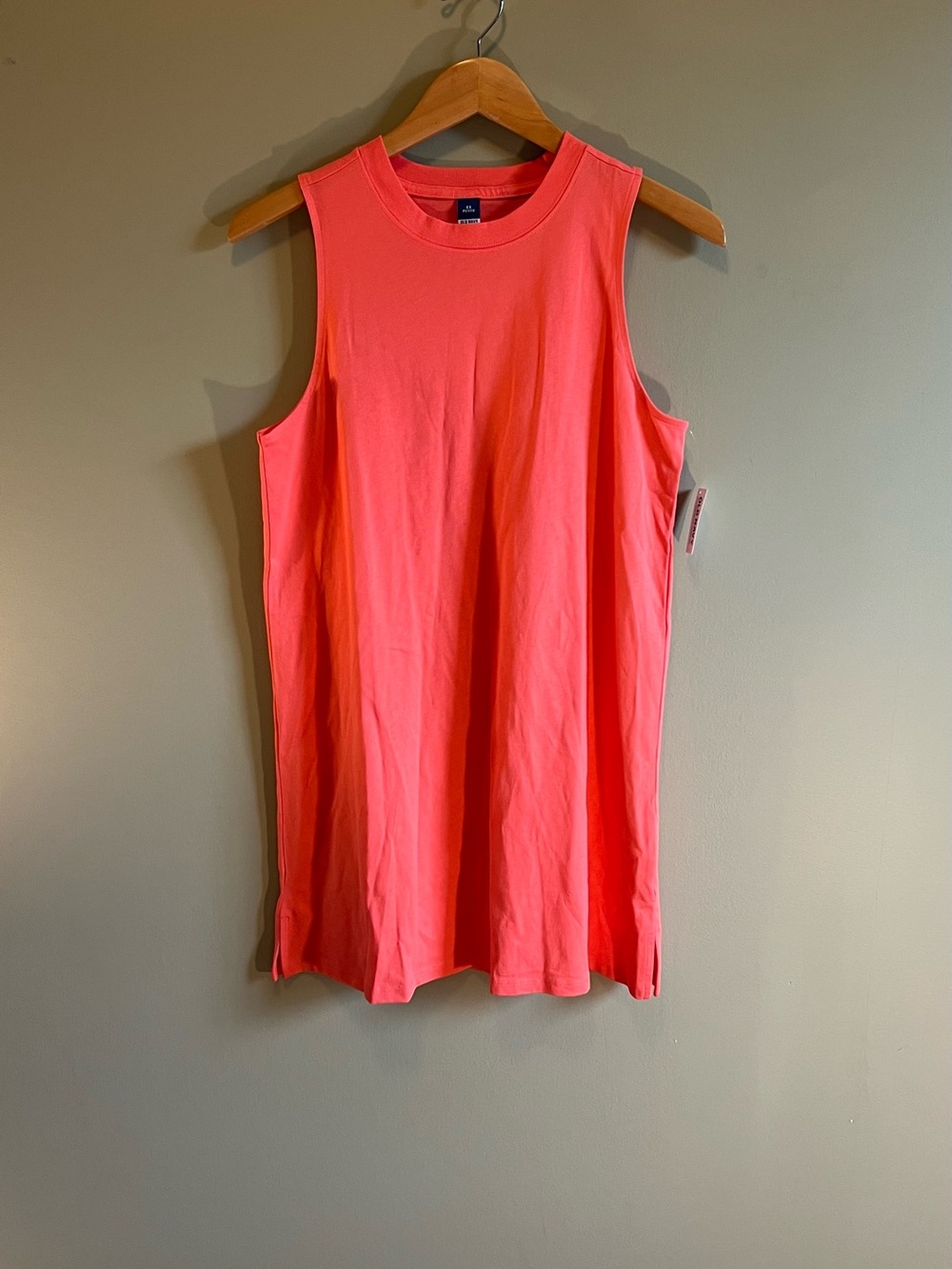 Old‎ Navy Coral Sleeveless Midi Tank Dress